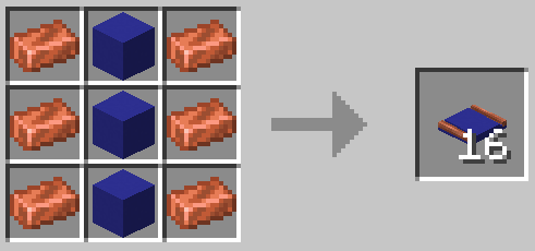 Blue Concrete Embedded Copper Track