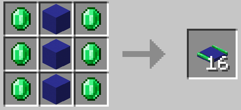 Blue Concrete Embedded Emerald Track