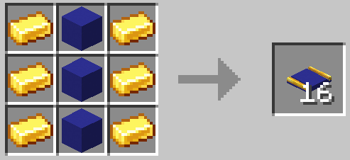 Blue Concrete Embedded Gold Track