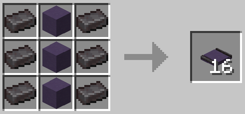 Blue Terracotta Embedded Netherite Track
