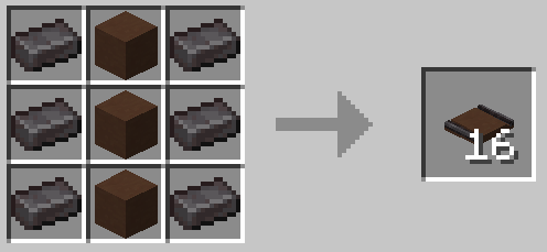 Brown Terracotta Embedded Netherite Track