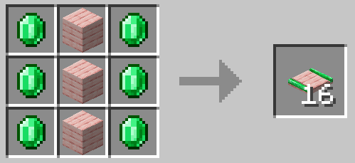 Cherry Planks Embedded Emerald Track