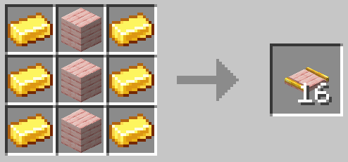 Cherry Planks Embedded Gold Track