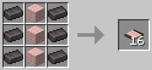 Cherry Planks Embedded Netherite Track