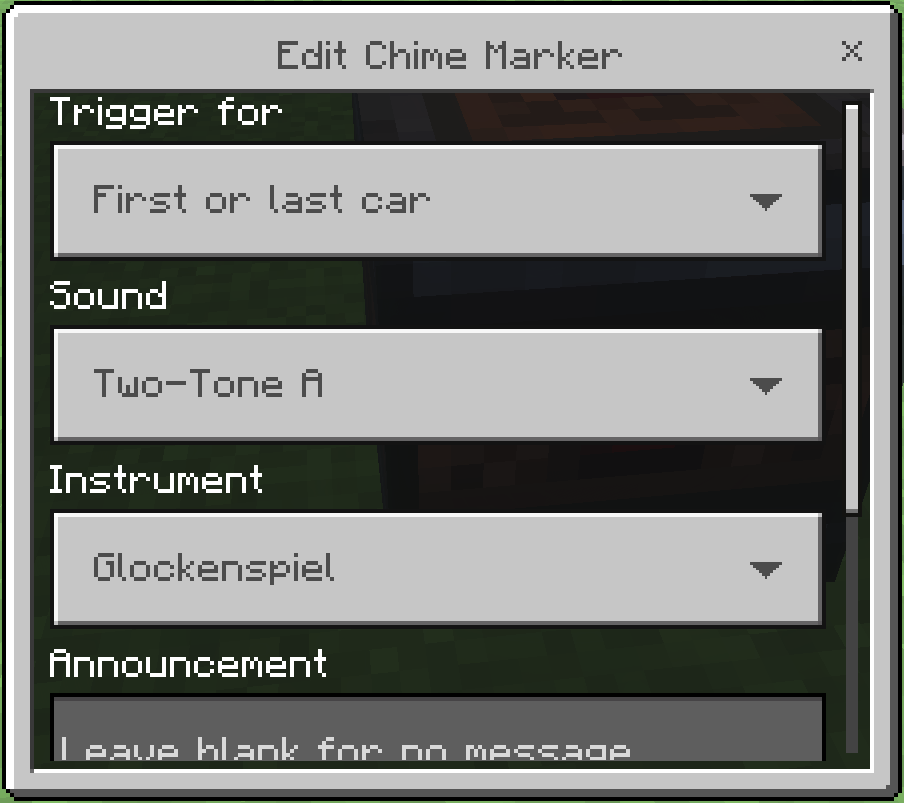 Chime Marker Interface