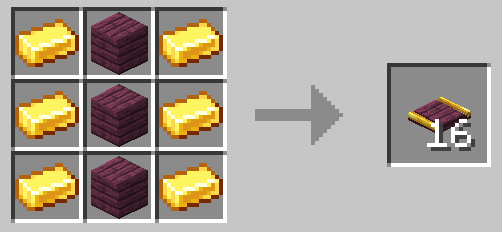 Crimson Planks Embedded Gold Track