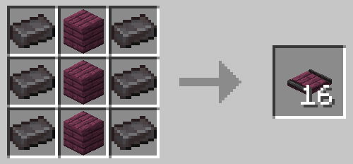 Crimson Planks Embedded Netherite Track
