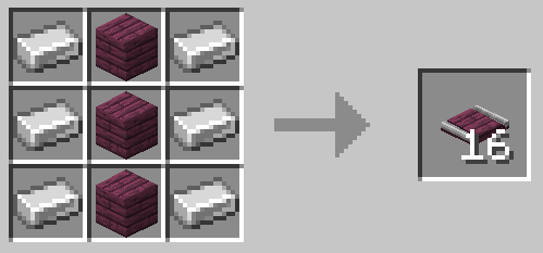Crimson Planks Embedded Iron Track