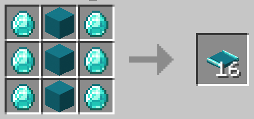 Cyan Concrete Embedded Diamond Track