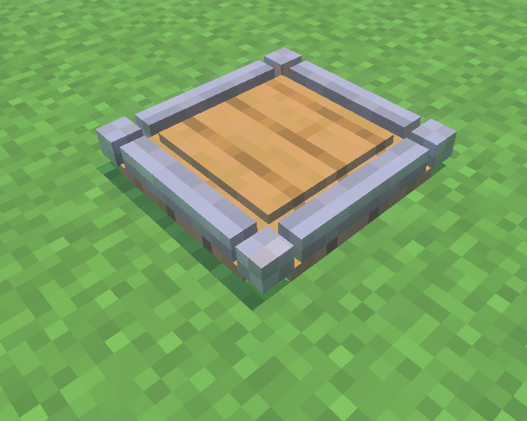 Embedded Cross Track placed diagonally