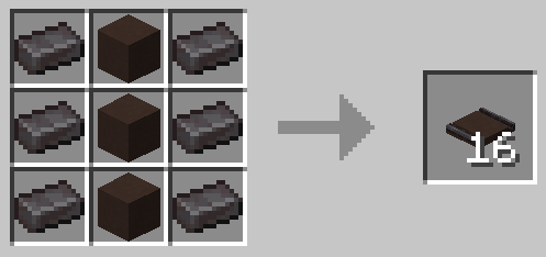 Gray Terracotta Embedded Netherite Track