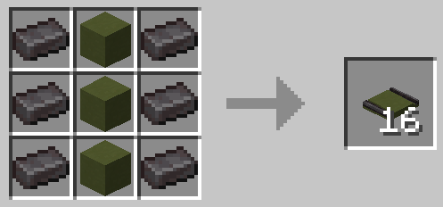 Green Terracotta Embedded Netherite Track