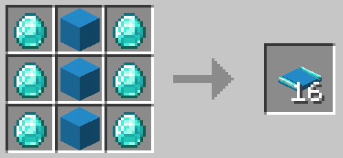 Light Blue Concrete Embedded Diamond Track