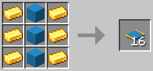 Light Blue Concrete Embedded Gold Track