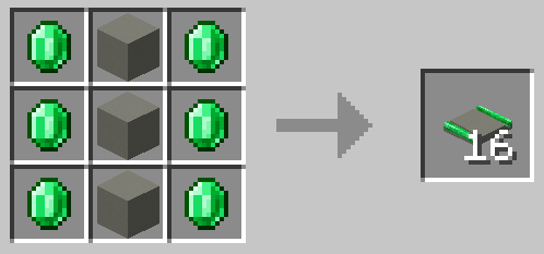 Light Gray Concrete Embedded Emerald Track