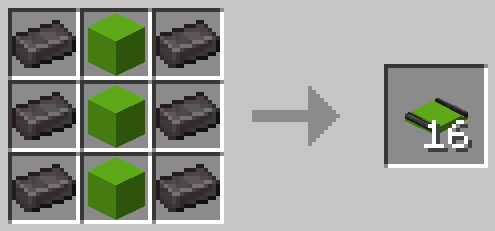 Lime Concrete Embedded Netherite Track