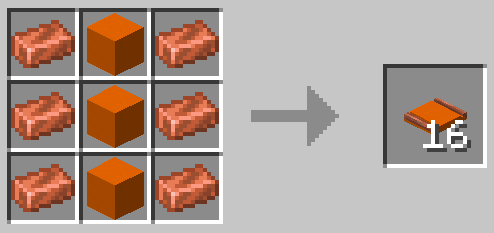 Orange Concrete Embedded Copper Track