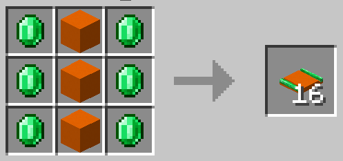 Orange Concrete Embedded Emerald Track