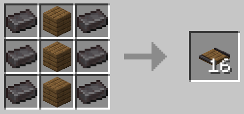 Spruce Planks Embedded Netherite Track
