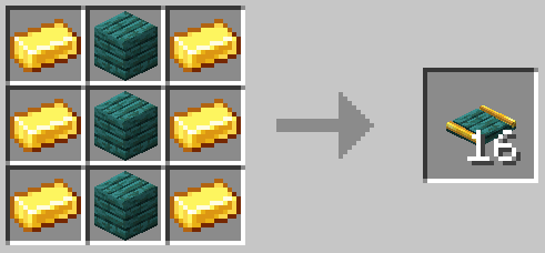Warped Planks Embedded Gold Track